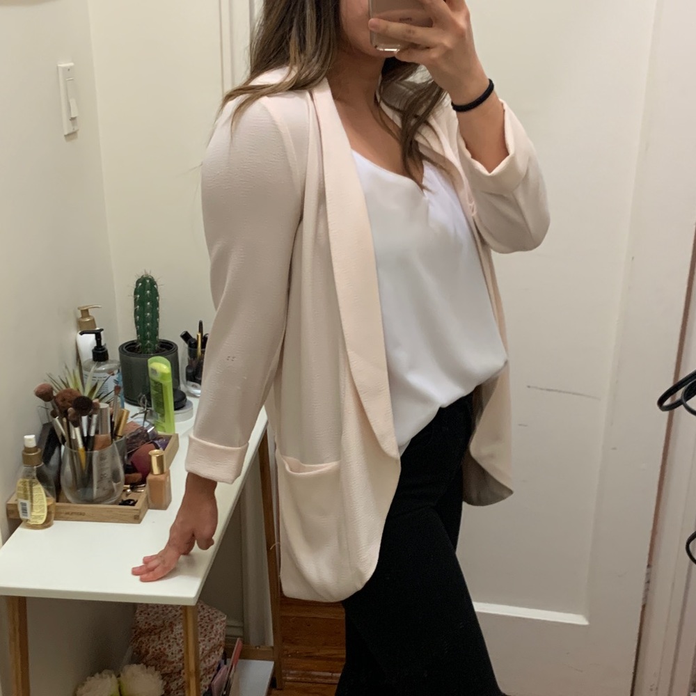Light pink/cream soft blazer